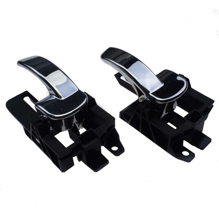 A pair Interior Door Handles Left &amp; Right Chrome For Nissan Qashqai 2007- 2014