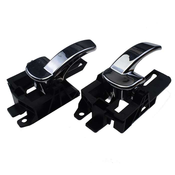 A pair Interior Door Handles Left &amp; Right Chrome For Nissan Qashqai 2007- 2014