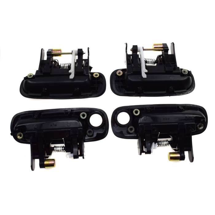 Front Rear Black Outside Black Inside Door Handle 8Pcs For Toyota Corolla 98-02