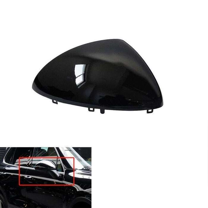 Right Side Rear View Wing Mirror Cover Cap For Porsche Cayenne 2011-2014 Black