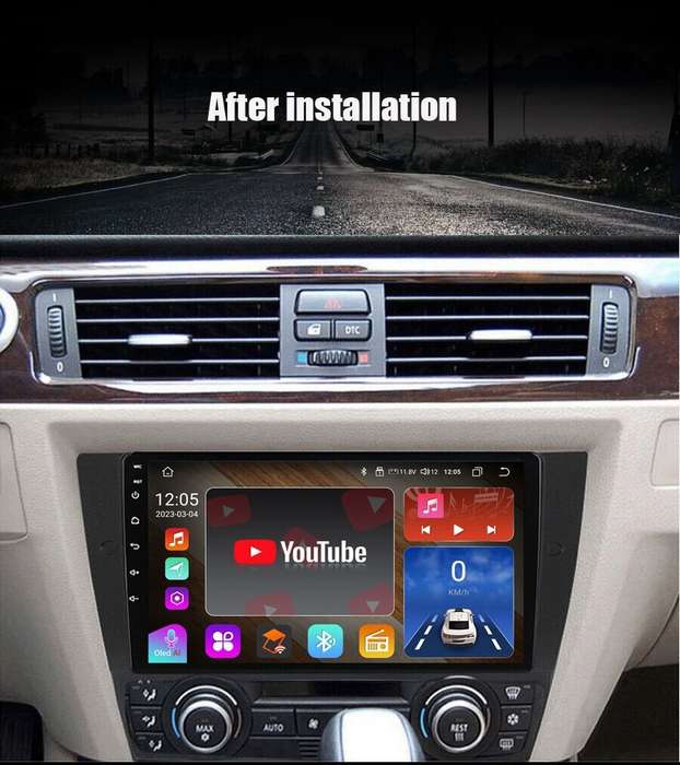 For BMW 3 Series E90 E91 E92 E93 Car Radio Head Unit GPS Sat Nav DSP Android 12