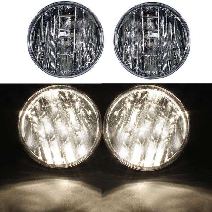 Front Bumper Clear Lens Fog Lights Lamps For GMC Sierra 2007-2014 Pair