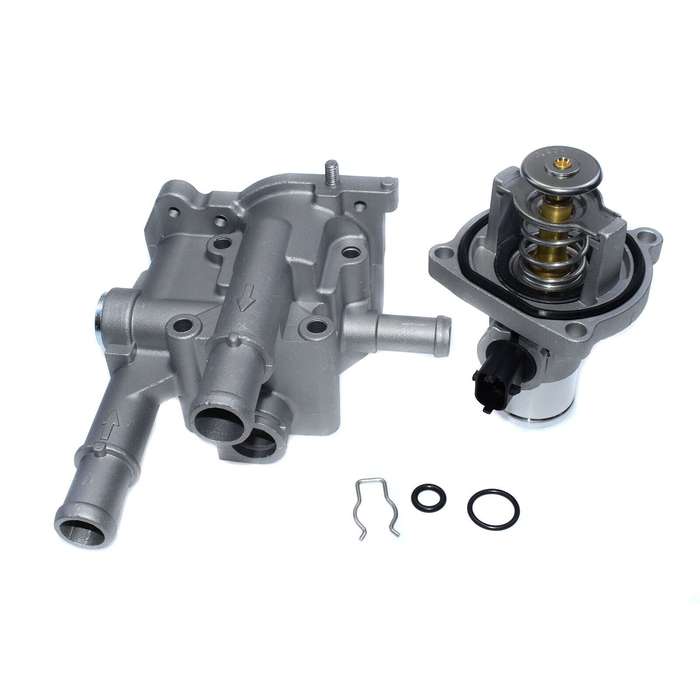 Engine Coolant Thermostat &amp; Housing Cover Set For Chevrolet Cruze Aveo Opel