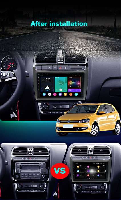 9" Android Auto For VW POLO 5 2008-2020 DAB Autoradio Navigation GPS Carplay+OBD