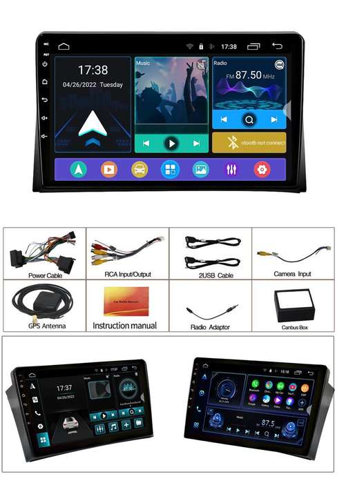 9" 4+64GB Android 12 DAB Autoradio For VW Multivan T5 2003-2015 BT GPS Video+OBD