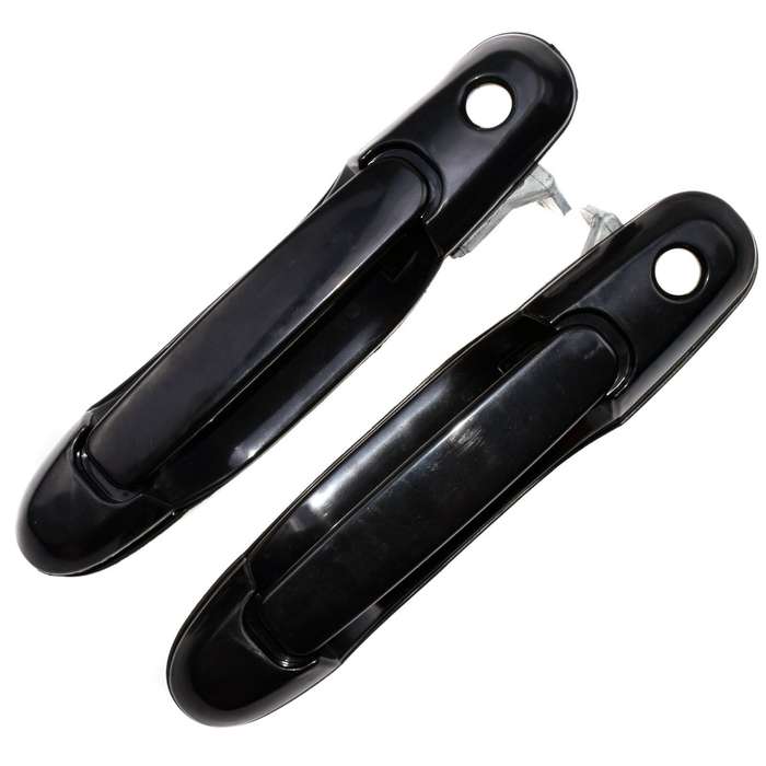 For Toyota Sienna Front Left Right Black Outside Exterior Door Handles 2Pcs Set