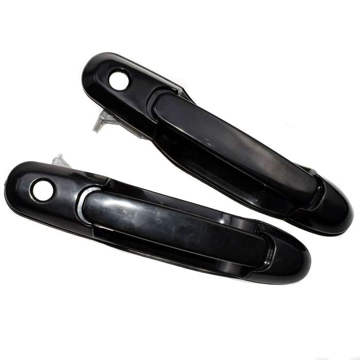 For Toyota Sienna Front Left Right Black Outside Exterior Door Handles 2Pcs Set