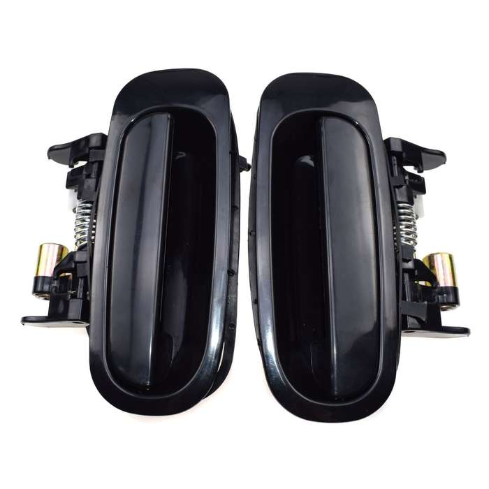 For Toyota Corolla Chevrolet Prizm 2Pc Rear Left Right Outside Door Handle Black