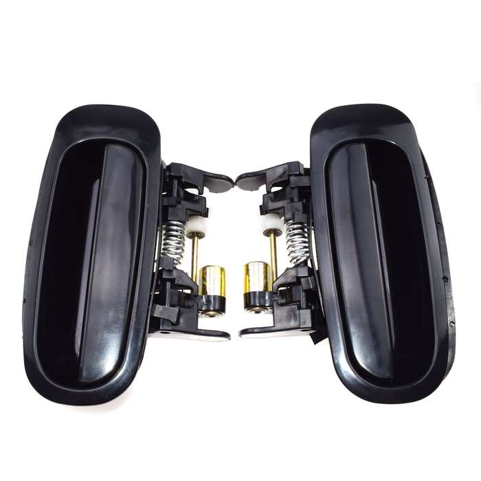 For Toyota Corolla Chevrolet Prizm 2Pc Rear Left Right Outside Door Handle Black