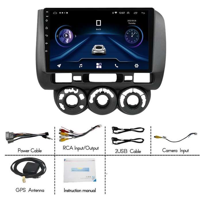 For Honda Jazz 2002-2007 DAB+ Car Stereo GPS Sat Navi Android Auto CarPlay Radio