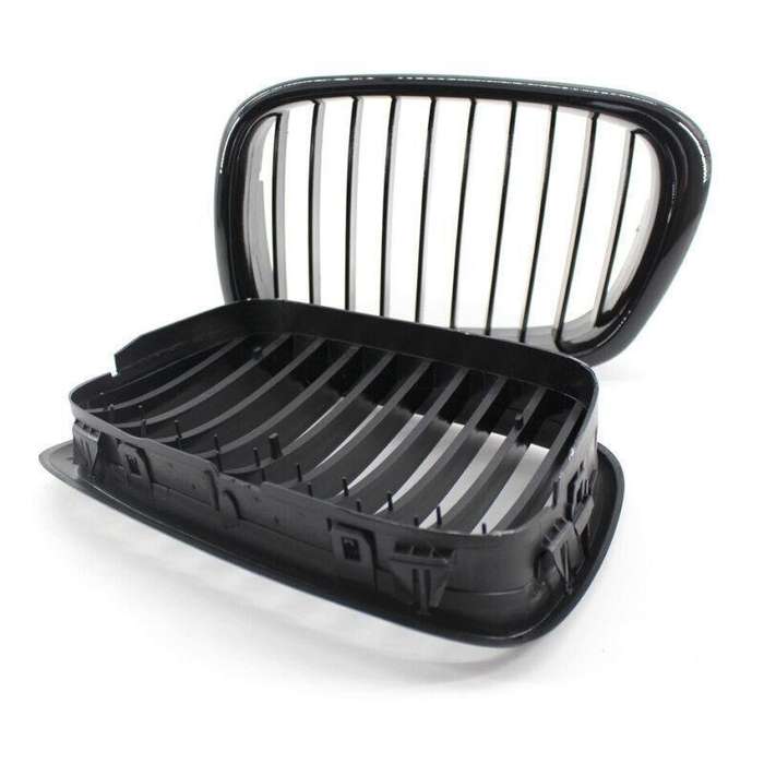Pair of Front Kidney Grille fit for BMW E39 M5 1999-2003 5 Series Gloss Black