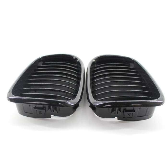 Pair of Front Kidney Grille fit for BMW E39 M5 1999-2003 5 Series Gloss Black
