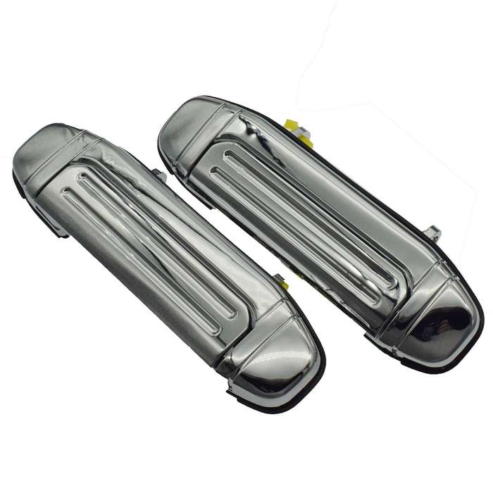 Front Left &amp; Right Exterior Door Handles Chrome For Mitsubishi Pajero Montero