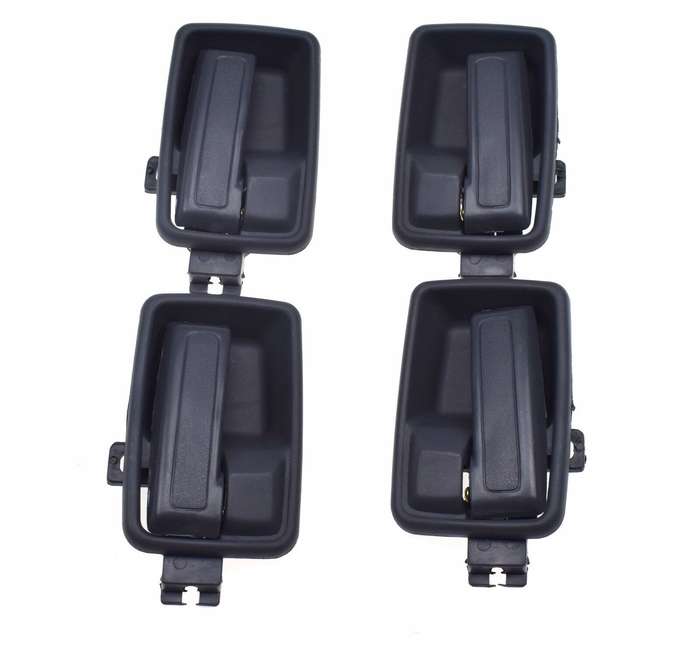 Left &amp; Right Interior Door Handle &amp;Bezel Set of 4 For Isuzu Rodeo Honda Passport