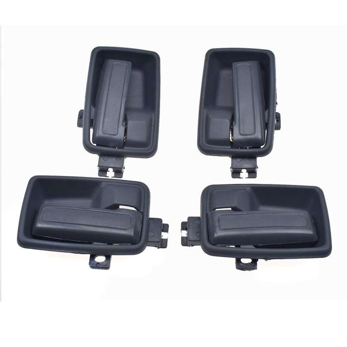 Left &amp; Right Interior Door Handle &amp;Bezel Set of 4 For Isuzu Rodeo Honda Passport