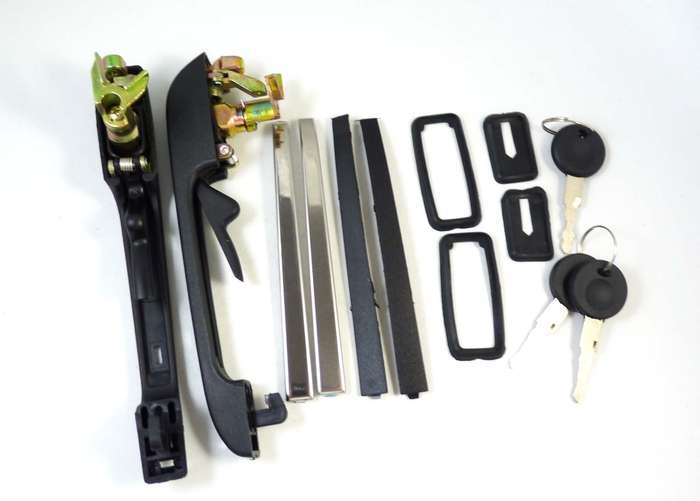 Door Handle Front Left &amp; Right Outside Key For VW Golf Jetta Rabbit 191837205A