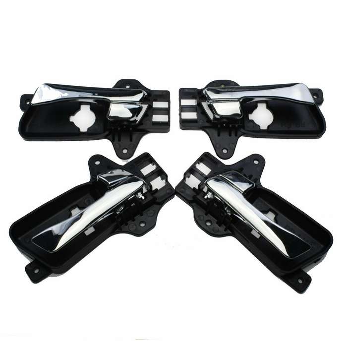 Chrome Inside Door Handles FL FR RL RR 4PCS For 2009-2012 Hyundai Elantra 2.0L