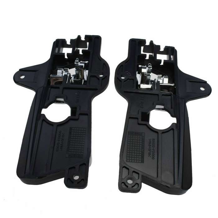 Chrome Inside Door Handles Rear Left &amp; Right For 2009-2012 Hyundai Elantra 2.0L