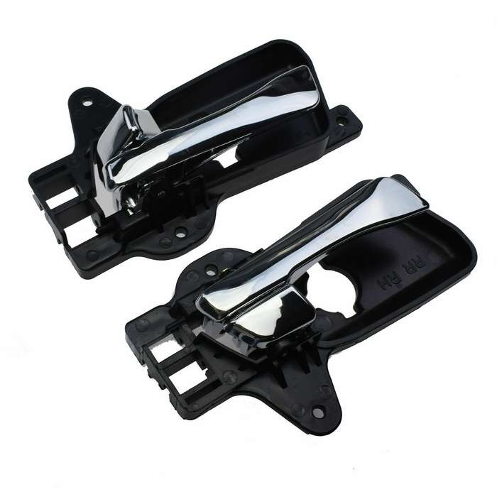 Chrome Inside Door Handles Rear Left &amp; Right For 2009-2012 Hyundai Elantra 2.0L