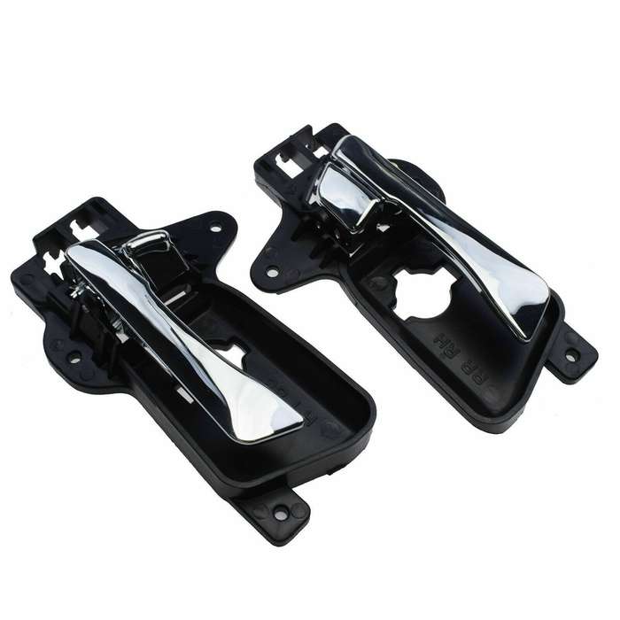 Chrome Inside Door Handles Rear Left &amp; Right For 2009-2012 Hyundai Elantra 2.0L