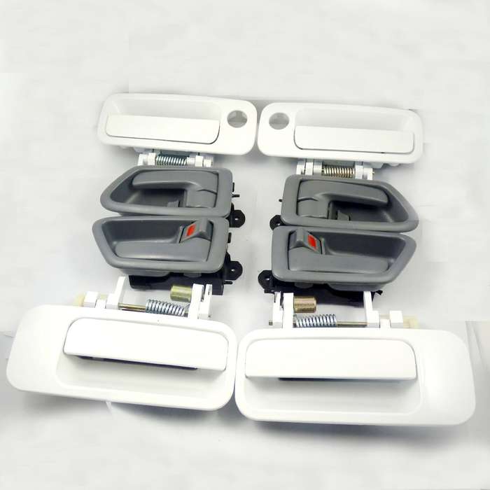 69220AA010 8pcs White Outside Gray Inside Door Handles Kit For Toyota Camry New