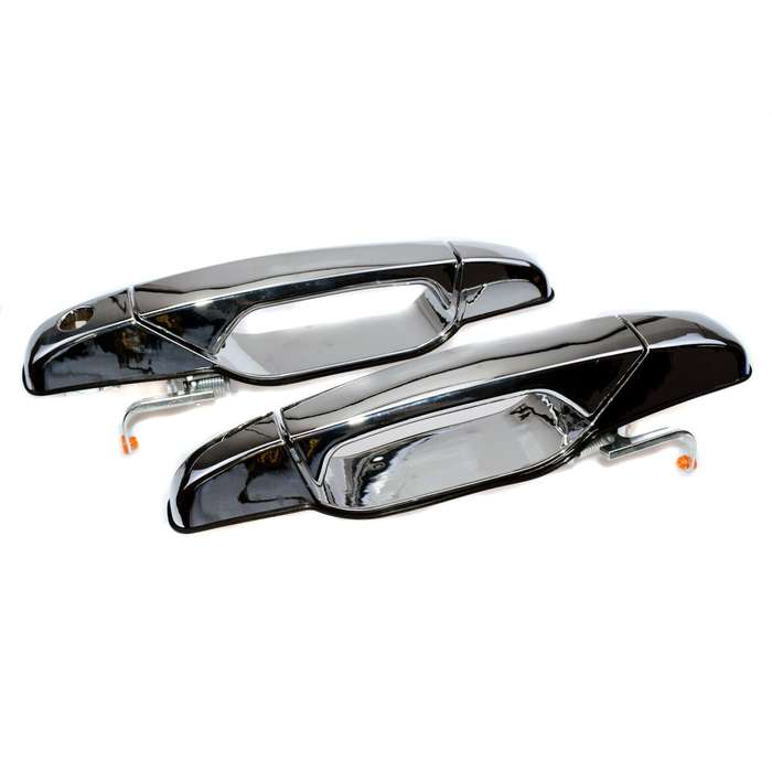 Outside Chrome Door Handles Front L &amp; R For Chevrolet Tahoe Silverado GMC Sierra