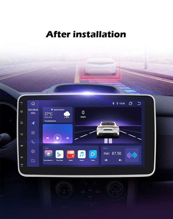 8-Core 10.1 Double DIN 4+32GB Android 12 Car Audio Navigation GPS DAB Radio DSP
