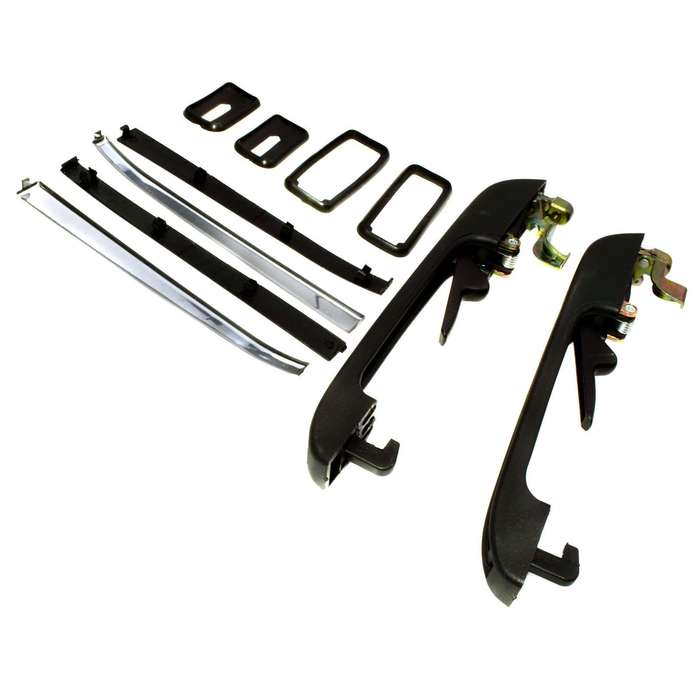 193839205 NEW 2 Pcs Door Handle Rear Left Right Outside Fit For VW Golf Jetta
