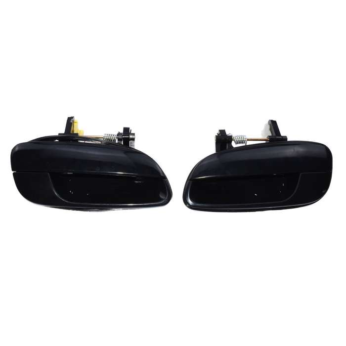 Rear Left &amp; Right Black Outer Door Handles For 2001-2005 Hyundai Elantra Smooth