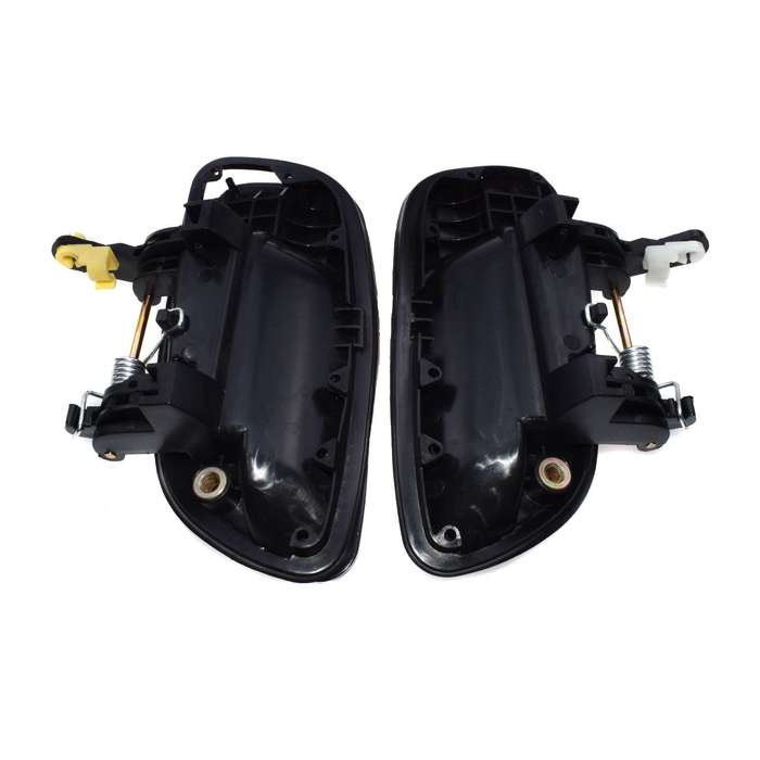Rear Left &amp; Right Black Outer Door Handles For 2001-2005 Hyundai Elantra Smooth