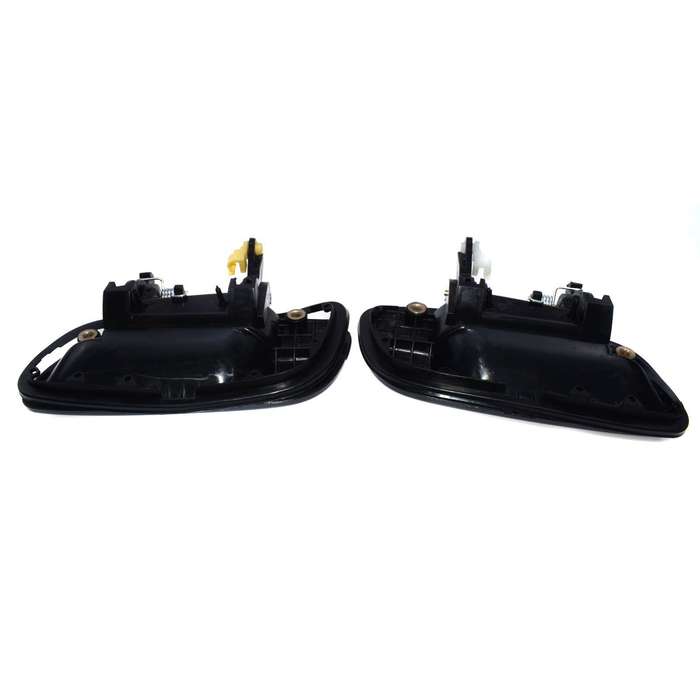 Rear Left &amp; Right Black Outer Door Handles For 2001-2005 Hyundai Elantra Smooth