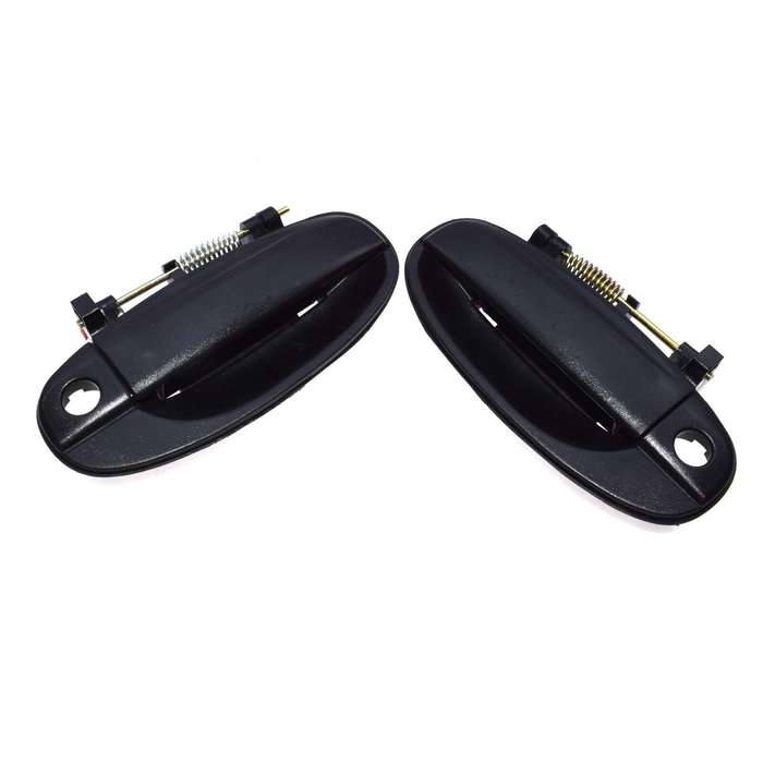 Outside Door Handles Front Left Driver + Right Passenger Black For Chevy Aveo