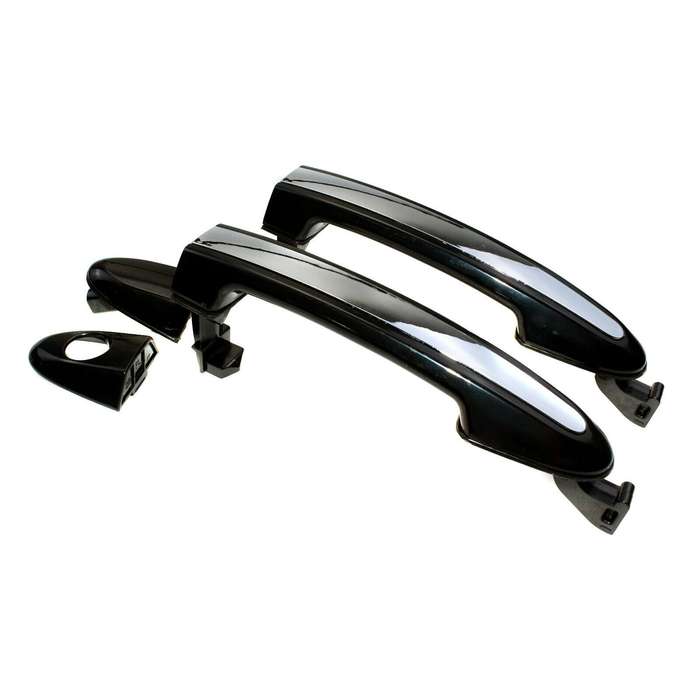 Outside Door Handles Chrome Pair Front Left &amp; Right For Hyundai Santa Fe 2007-12
