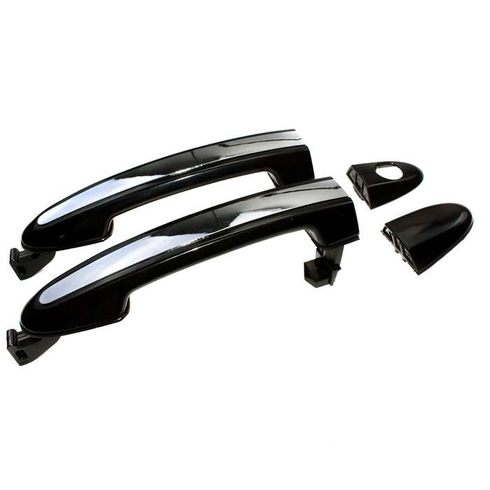 Outside Door Handles Chrome Pair Front Left &amp; Right For Hyundai Santa Fe 2007-12