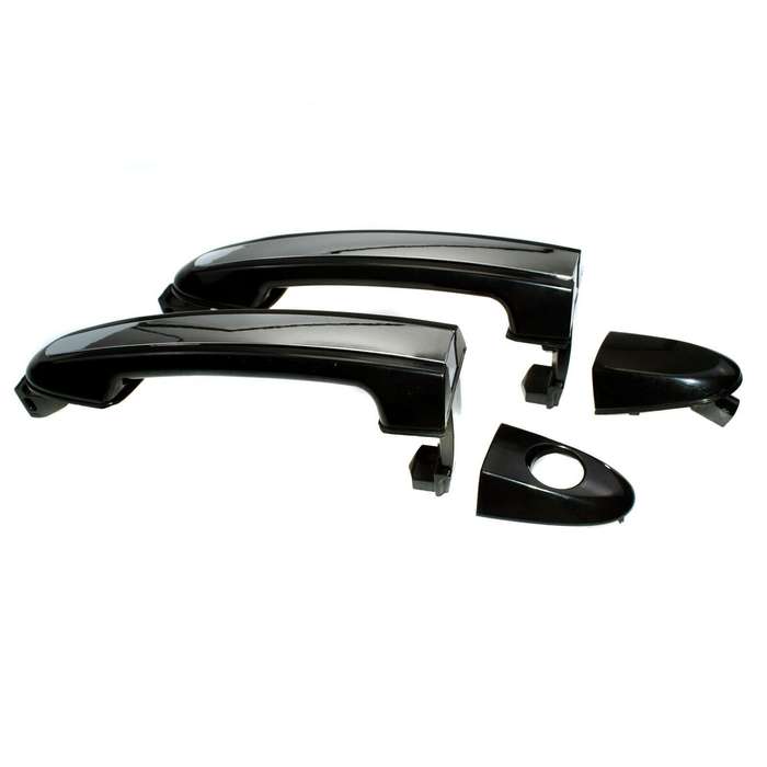 Outside Door Handles Chrome Pair Front Left &amp; Right For Hyundai Santa Fe 2007-12