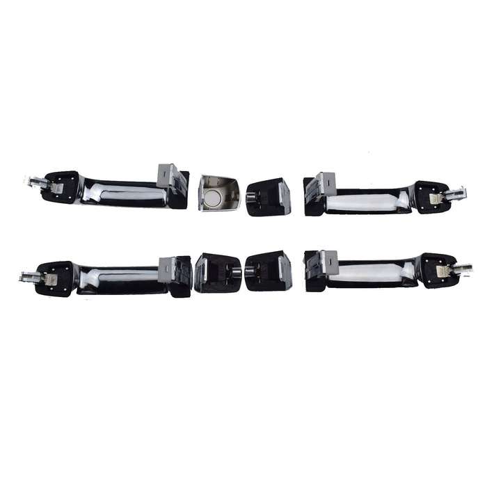 Chrome Exterior Door Handle Set Of 4 FL FR RL RR For Hyundai Veracruz 2007-2012