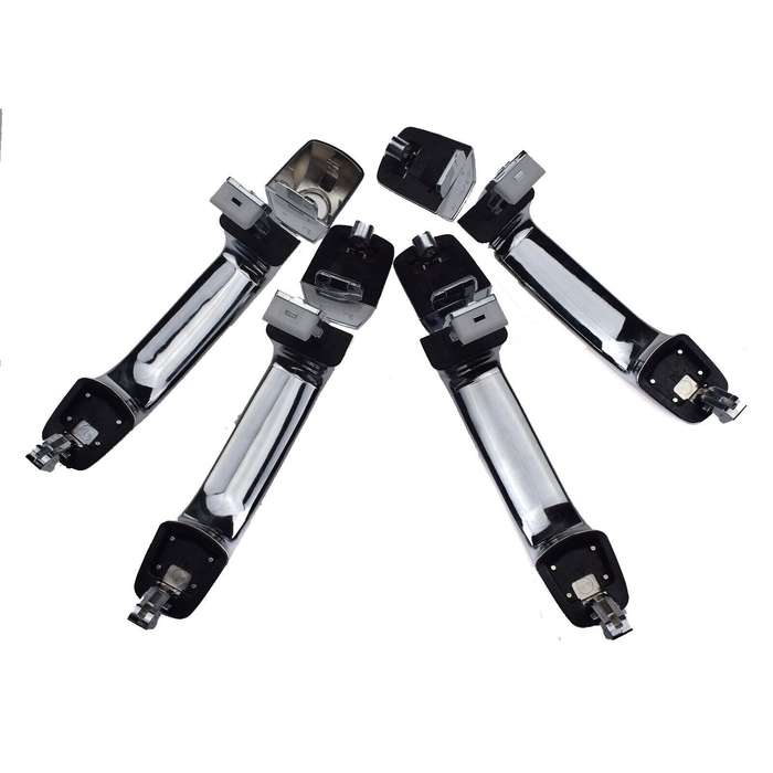 Chrome Exterior Door Handle Set Of 4 FL FR RL RR For Hyundai Veracruz 2007-2012
