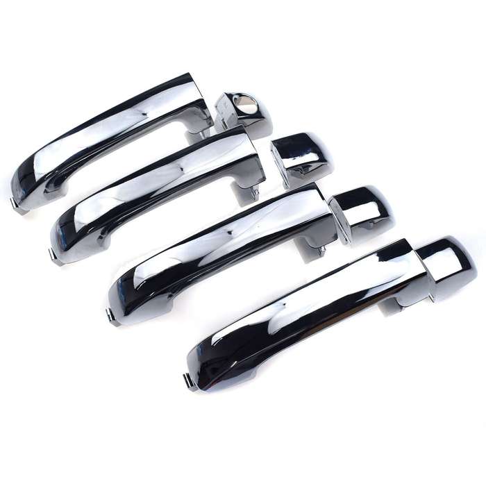 Chrome Exterior Door Handle Set Of 4 FL FR RL RR For Hyundai Veracruz 2007-2012