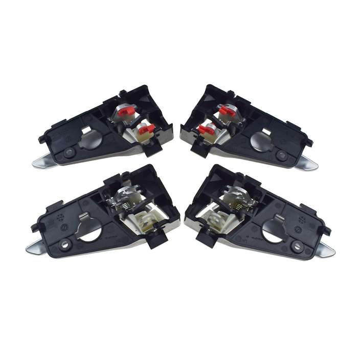 Set of 4 Interior Door Handles Silver FL FR RL RR For Kia Picanto 2011-2016