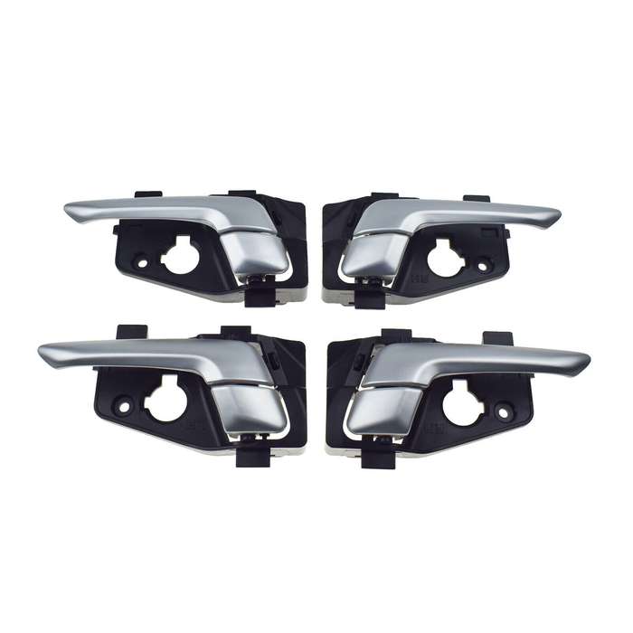 Set of 4 Interior Door Handles Silver FL FR RL RR For Kia Picanto 2011-2016
