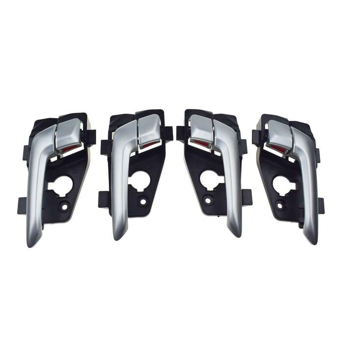 Set of 4 Interior Door Handles Silver FL FR RL RR For Kia Picanto 2011-2016