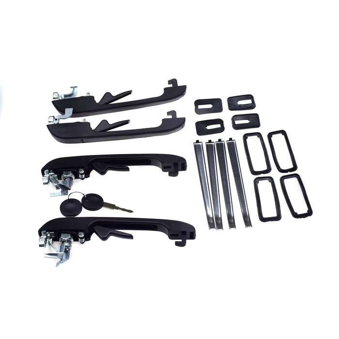 For VW Golf Jetta Rabbit Scirocco Exterior Outer Door Handles 4PCS FL FR RL RR