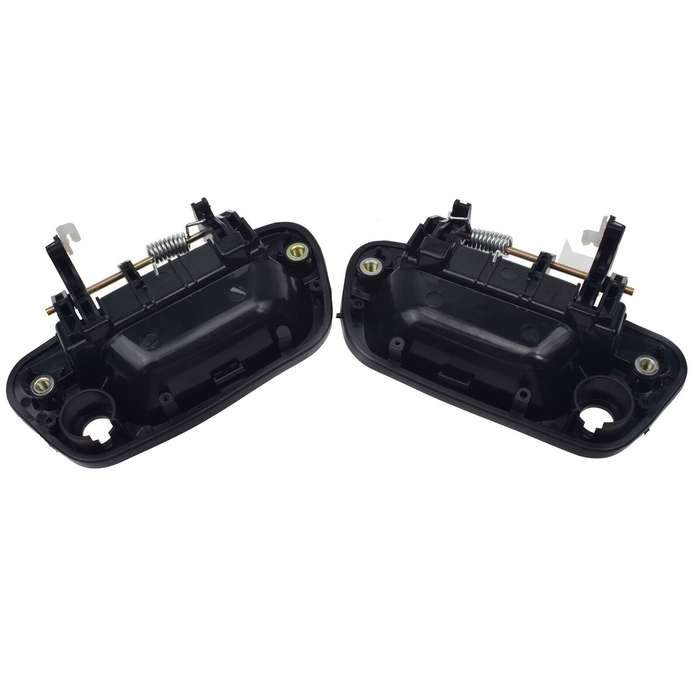 Front Left &amp; Right Exterior Door Handles Black 2PCS For Chevrolet Spark 2013-15