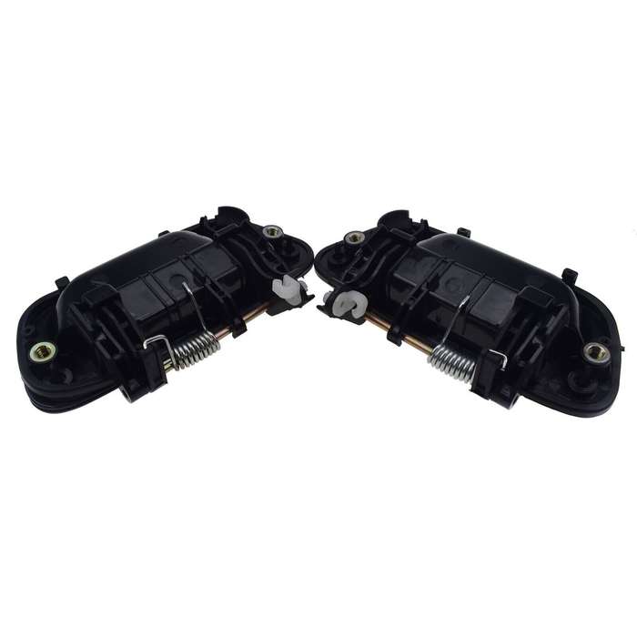 Front Left &amp; Right Exterior Door Handles Black 2PCS For Chevrolet Spark 2013-15