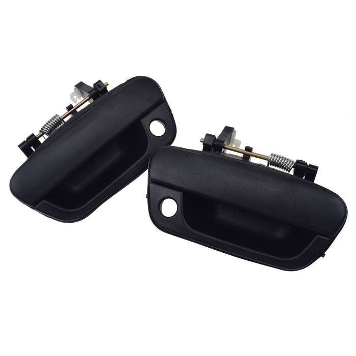 Front Left &amp; Right Exterior Door Handles Black 2PCS For Chevrolet Spark 2013-15