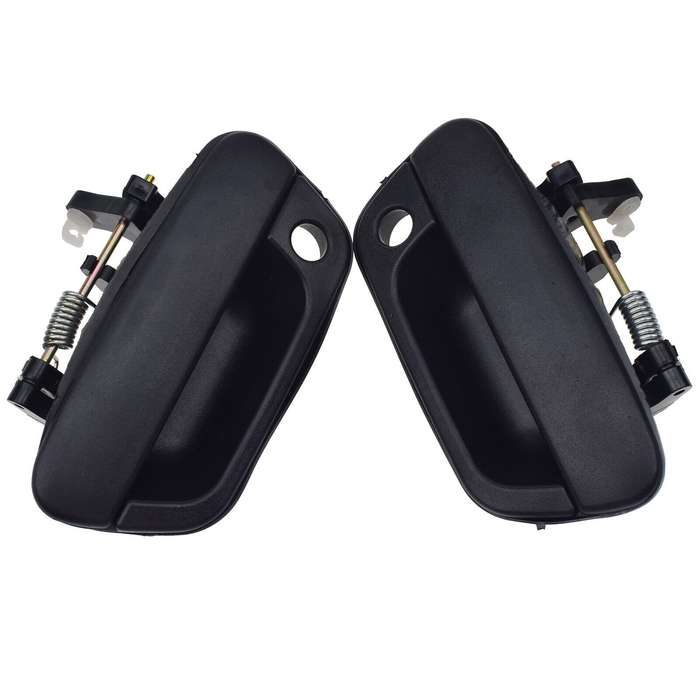 Front Left &amp; Right Exterior Door Handles Black 2PCS For Chevrolet Spark 2013-15