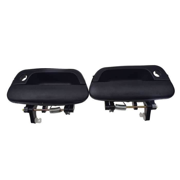 Front Left &amp; Right Exterior Door Handles Black 2PCS For Chevrolet Spark 2013-15