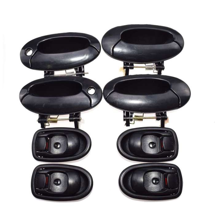 8Pcs Black Outside Black Inside Door Handle For Hyundai Elantra 8261029002LG New