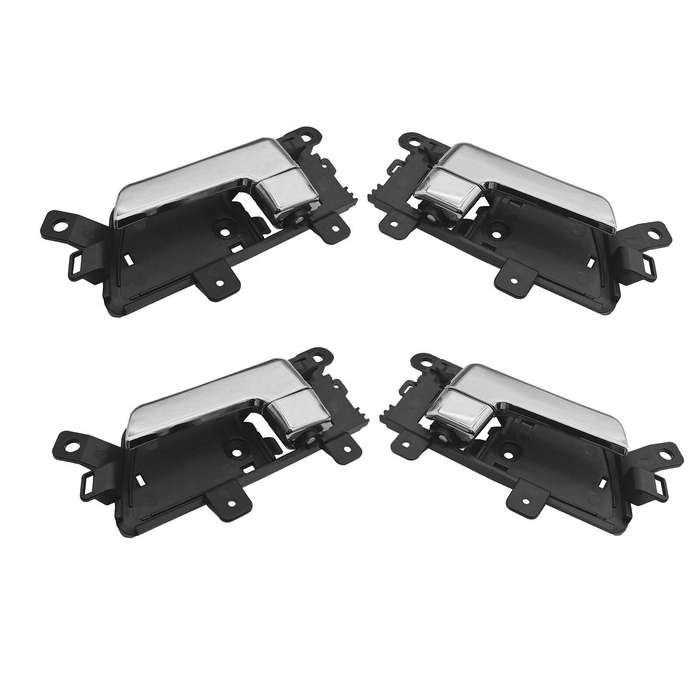 Set of 4 Interior Door Handles Chrome FL FR RL RR For Kia Borrego 2009-2011
