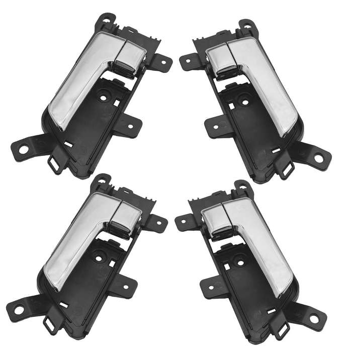 Set of 4 Interior Door Handles Chrome FL FR RL RR For Kia Borrego 2009-2011